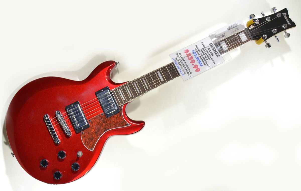 *SOLD* Ibanez AX120 Electric Guitar Candy Apple Red Finish Pro Setup